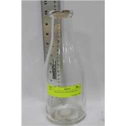 MILK BOTTLE WITH PAPER TOP