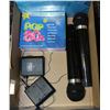 Image 1 : BOX W/2 CORDLESS KARAOKE MICROPHONES & 6 DISKS