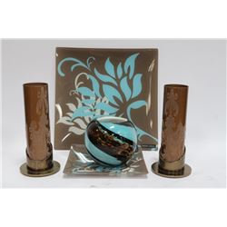 BOX BLUE/BROWN HOME DECOR