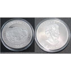 2015 FINE SILVER CANADIAN 8 DOLLAR COIN