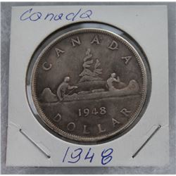1948 CANADIAN 1 DOLLAR COIN