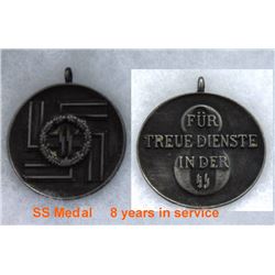 GERMAN SS LONG SERVICE MEDAL 8 YEARS