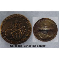 BRASS GERMAN NAZI MARKSMAN PIN