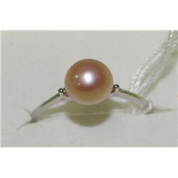FRESH WATER PEARL RING .925% ON CHOICE: SIZE 8