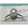 Image 1 : FRESH WATER PEARL RING .925% ON CHOICE: SIZE 9