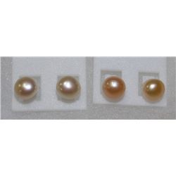 2 PAIRS OF FRESH WATER EARRINGS