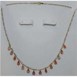 10K GOLD SAPPHIRE NECKLACE