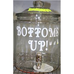 BOTTOMS UP 2 GALLON DRINK DISPENSER