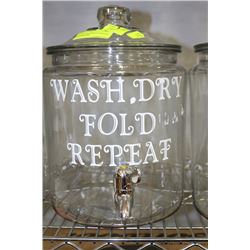 WASH, DRY, FOLD, REPEAT 2 GALLON DRINK DISPENSER