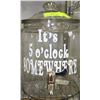 Image 1 : IT'S 5 O'CLOCK SOMEWHERE 2 GALLON DRINK DISPENSER