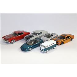 BOX OF 6 COLLECTABLE CARS