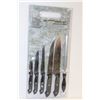 Image 1 : 7 PIECE GERMAN KNIFE SET WITH CUTTING BOARD