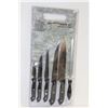 Image 1 : 7 PIECE GERMAN KNIFE SET WITH CUTTING BOARD