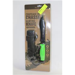 OLYMPIA GREEN HUNTING KNIFE WITH CASE