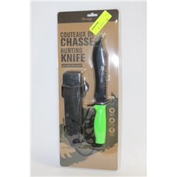 OLYMPIA GREEN HUNTING KNIFE WITH CASE