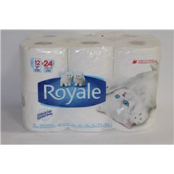 PACK OF 12 ROYALE 2 PLY TOILET PAPER