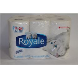 PACK OF 12 ROYALE 2 PLY TOILET PAPER