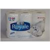 Image 1 : PACK OF 12 ROYALE 2 PLY TOILET PAPER