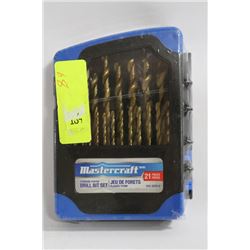 MASTERCRAFT 21 PIECE DRILL BIT SET