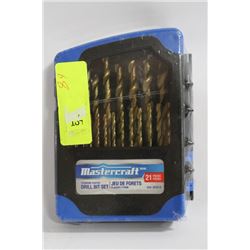 MASTERCRAFT 21 PIECE DRILL BIT SET