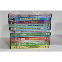 LOT OF 12 CHILDRENS DVDS
