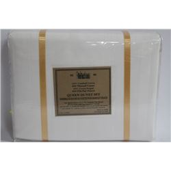 600 THREAD COUNT QUEEN DUVET SET