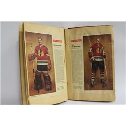 OLD SCRAPBOOK WITH 27 1962-63 NHL STARS / PICTURES