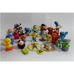 BOX OF SESAME STREET TOYS