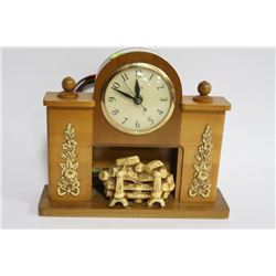 RETRO ELECTRIC FIREPLACE CLOCK