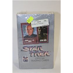 BOX OF UNOPENED STAR TREK TRADING CARDS