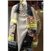 Image 1 : CHILD'S FIREFIGHTER SUIT, HELMET & EXTINGUISHER
