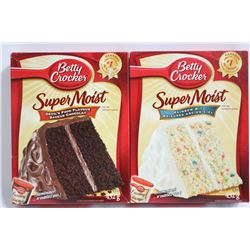 CASE OF 9 BETTY CROCKER SUPER MOIST CAKE MIXES