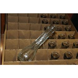 CARTON OF BUD VASES