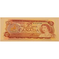 1974 CANADA 2 DOLLAR BANKNOTE