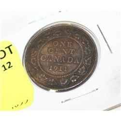 1911 CANADA 1 CENT