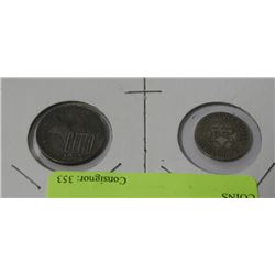 2 1942-43 GERMAN NAZI GHETTO COINS