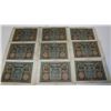 Image 1 : NINE GERMAN 100 MARK BANKNOTES FROM 1920