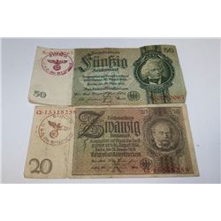 2 GERMAN NAZI 12TH SS DIVISION HITLER YOUTH MARKS