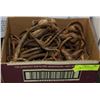 Image 1 : BOX OF ANTIQUE HORSE BITS