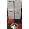 Image 1 : LARGE SILVER 4-WAY CLOTHING STAND