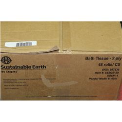 CASE W/48 ROLLS OF 2 PLY BATHROOM TISSUE