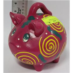 PINK & YELLOW PIGGY BANK