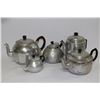 Image 1 : TRAY OF ALUMINUM TEA POTS