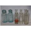 Image 1 : BOX OF ANTIQUE MILK BOTTLES & SEALERS