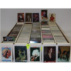 BOX OF 5000 NON SPORTS CARDS INCLUDES BATMAN,