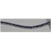 Image 1 : #22- 925 STERLING SILVER TANZANITE BRACELET