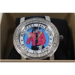 COMMEMORATIVE MICHAEL JACKSON 'R.I.P' WATCH