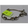 Image 1 : SILVER TONE CHARM BRACELET