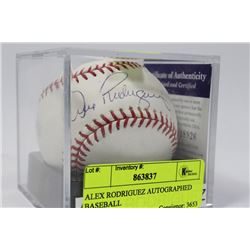 ALEX RODRIGUEZ AUTOGRAPHED BASEBALL
