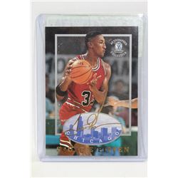 SCOTTIE PIPPEN AUTOGRAPHED COLLECTION CARD